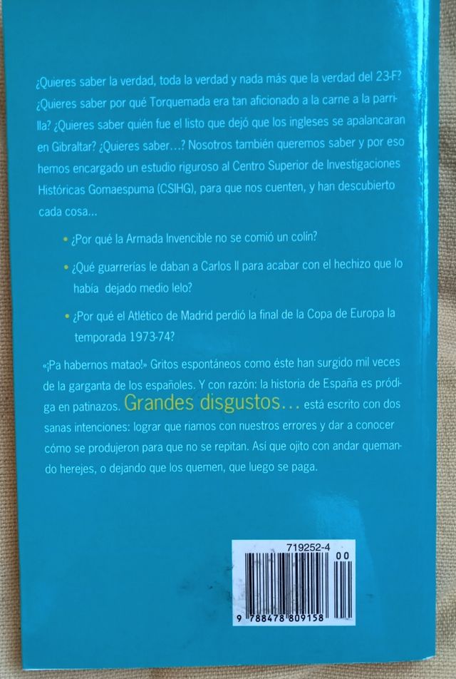 GOMAESPUMA "Disgustos Historia España" y