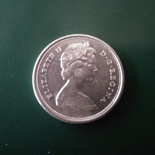 Moneda Canada 25 centavos 1967 Plata Proof