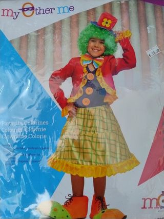 Vestito carnevale clown 10-12
