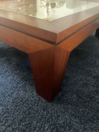 Mesa centro madera cerezo