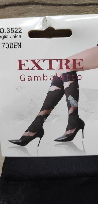 Gambaletti Extre neri con effetto discromia