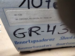 Amortiguadores traseros selex Ibiza