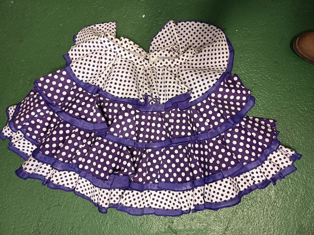 Falda corta flamenca niña