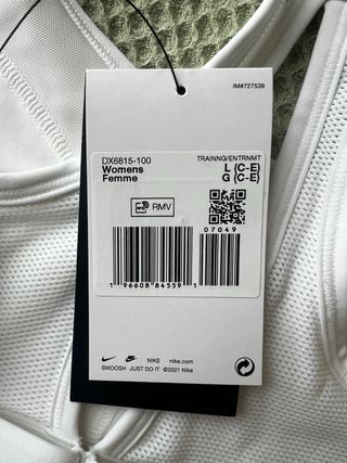 Sujetador deporte blanco Nike L