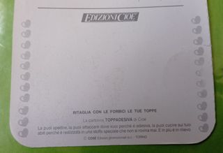 Toppe adesive vintage rivista Cioè