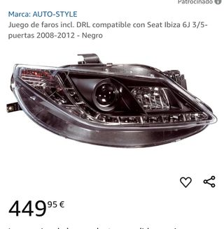 Juego de faros incl. DRL compatible con Seat Ibiza