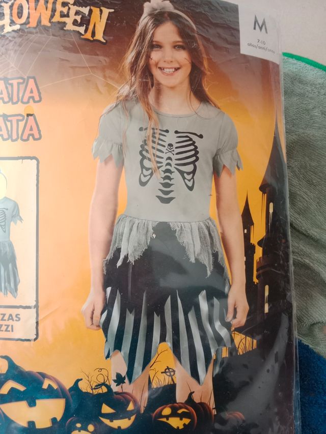 Disfraz pirata esqueleto 7 a 10 años