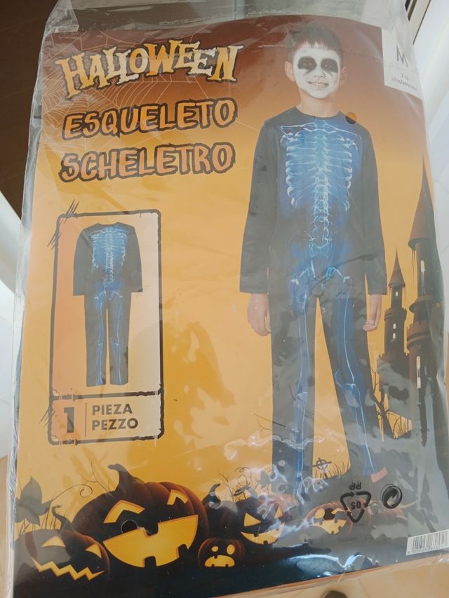Disfraz esqueleto 7 a 10 años