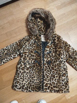 Chaquetón de pelo leopardo