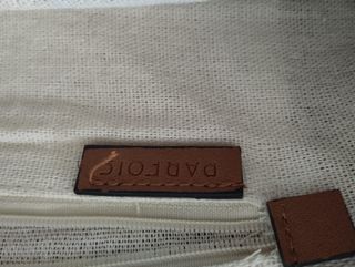 Capazo cuadrado con rayas de colores