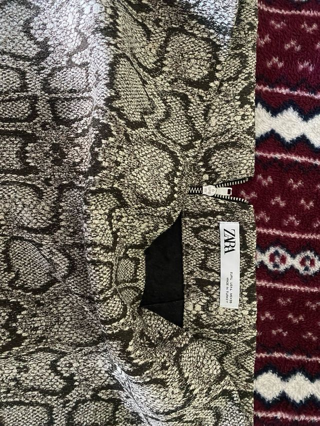 falda print animal nueva de zara talla L