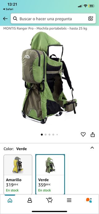 Mochila portabebé Montris Ranger Pro