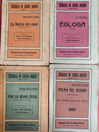 15 LIBROS BIBLIOTECA CULTURA POPULAR AÑO 1941