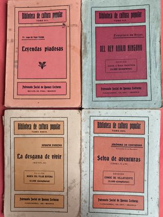 15 LIBROS BIBLIOTECA CULTURA POPULAR AÑO 1941