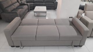 SUPER OFERTA SOFA CAMA KEILA GRIS CLARO