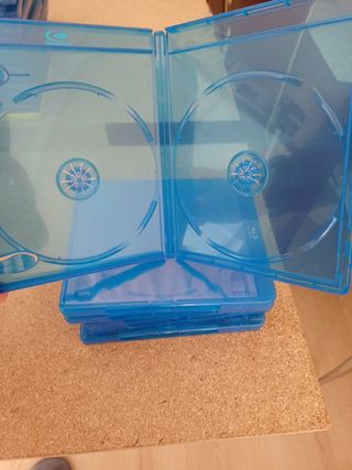 Cajas dvd, bluray, simples, de 2, 4 y 10