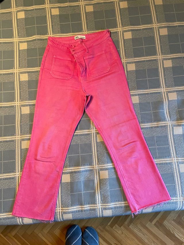 Pantalón  vaquero  color rosa