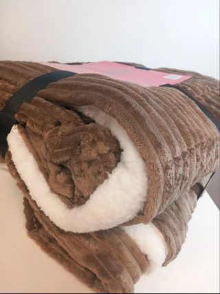 SHERPA CAMA GRANDE borreguito Edredón