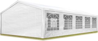 Tendone per Feste Gazebo 5x10 m Bianco PE 350 N Im