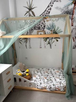 colchon de estructura de cama casita montessori