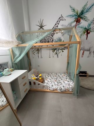 colchon de estructura de cama casita montessori