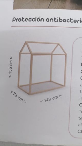 colchon de estructura de cama casita montessori