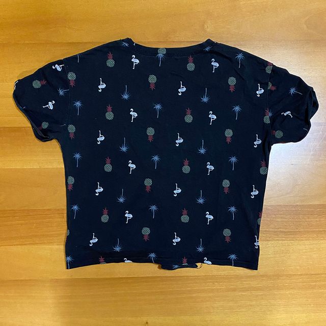 T-Shirt Fenicotteri Ananas Tropicale Boho Hippie