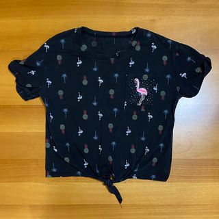 T-Shirt Fenicotteri Ananas Tropicale Boho Hippie