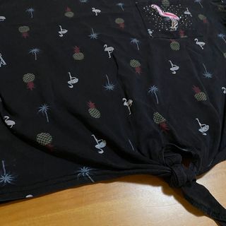 T-Shirt Fenicotteri Ananas Tropicale Boho Hippie
