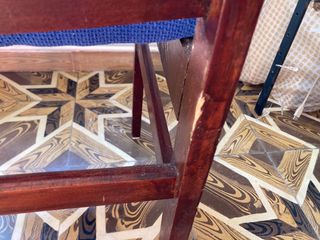 silla midcentury vintage madera tapizadas
