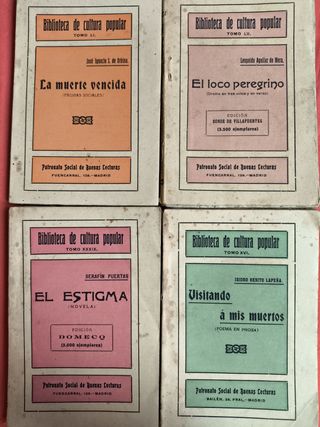 14 LIBROS BIBLIOTECA CULTURA POPULAR AÑO 1941