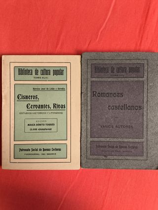 14 LIBROS BIBLIOTECA CULTURA POPULAR AÑO 1941