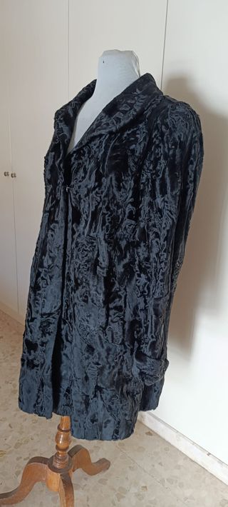 Chaquetón negro tres cuartos stracán