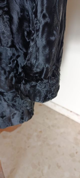 Chaquetón negro tres cuartos stracán