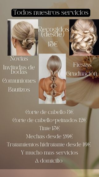 Peluquería y Estética a domicilio 