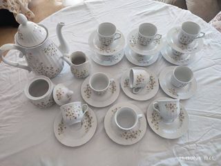 Juego de té de porcelana "Santa Clara"