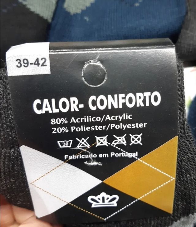 Meias térmicas novas, quentinhas