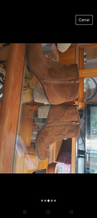 Botines Camel mujer. Número 36
