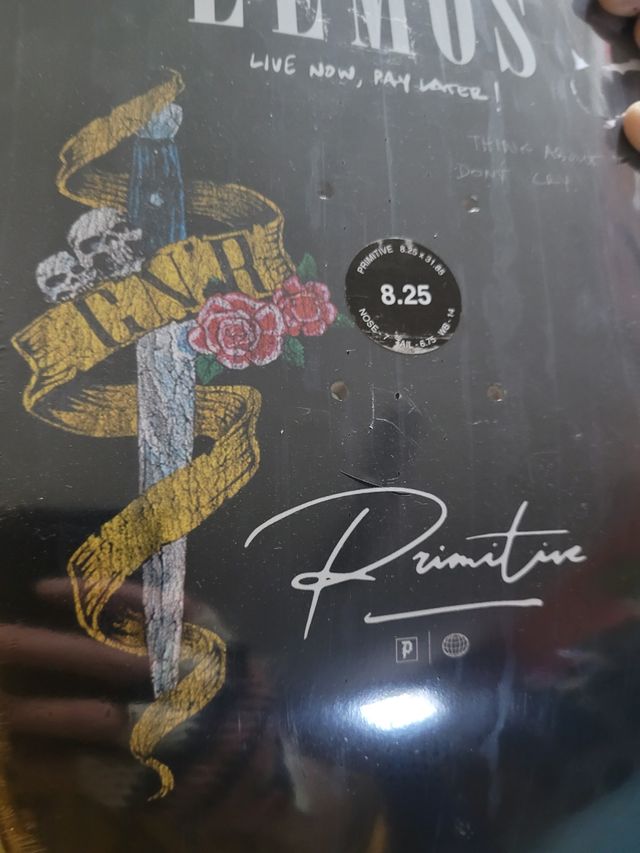 skateboard tavola guns'n roses