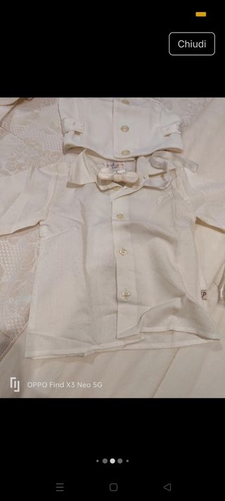 Vestito battesimo neonato
