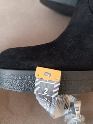 Botines Ante negro tacón t.37 SPIRIT