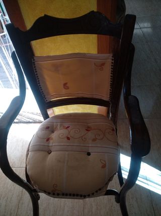 Silla butaca, antigua victoriana