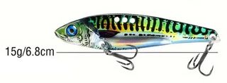Lote 6 señuelos Pesca  black bass lucio señuelo 