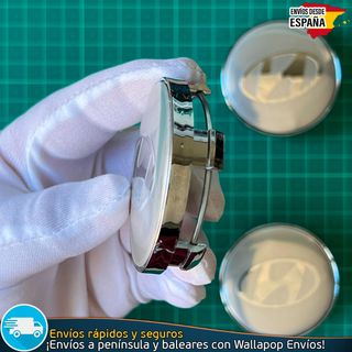 4 Tapacubos Hyundai 60mm Cubrebujes Tapas Llantas