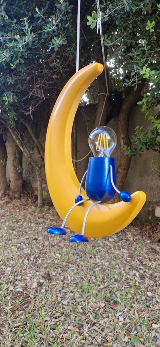 Lampadario stanza bambini, omino sulla Luna