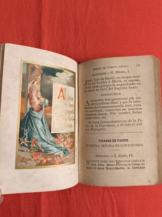 ANTIGUO DEVOCIONARIO EUCOLOGIO ROMANO 1877