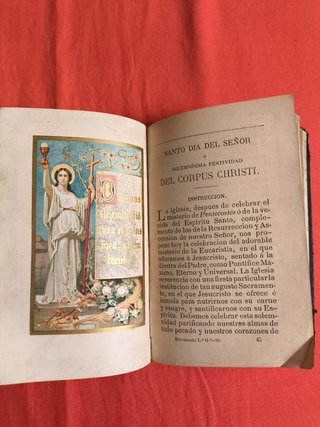 ANTIGUO DEVOCIONARIO EUCOLOGIO ROMANO 1877