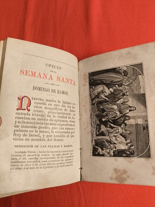 ANTIGUO DEVOCIONARIO EUCOLOGIO ROMANO 1877