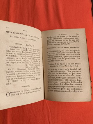 ANTIGUO DEVOCIONARIO EUCOLOGIO ROMANO 1877