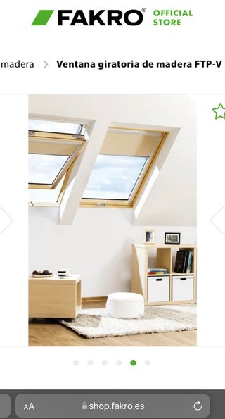 Ventana de techo giratoria FAKRO